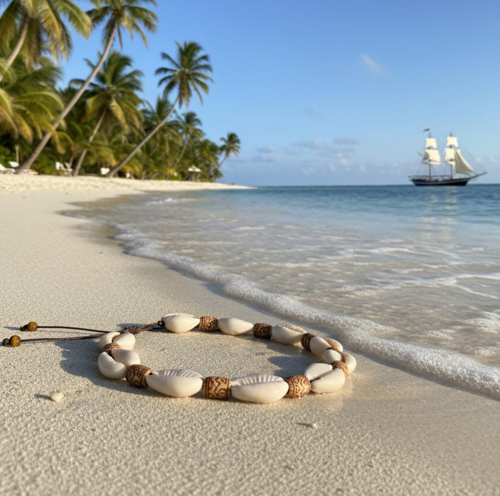 Cowrie Shell Anklet – Handmade Beach Jewelry Gift for Her