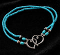 BEACH BLISS - Turquoise Shared Heart Anklet