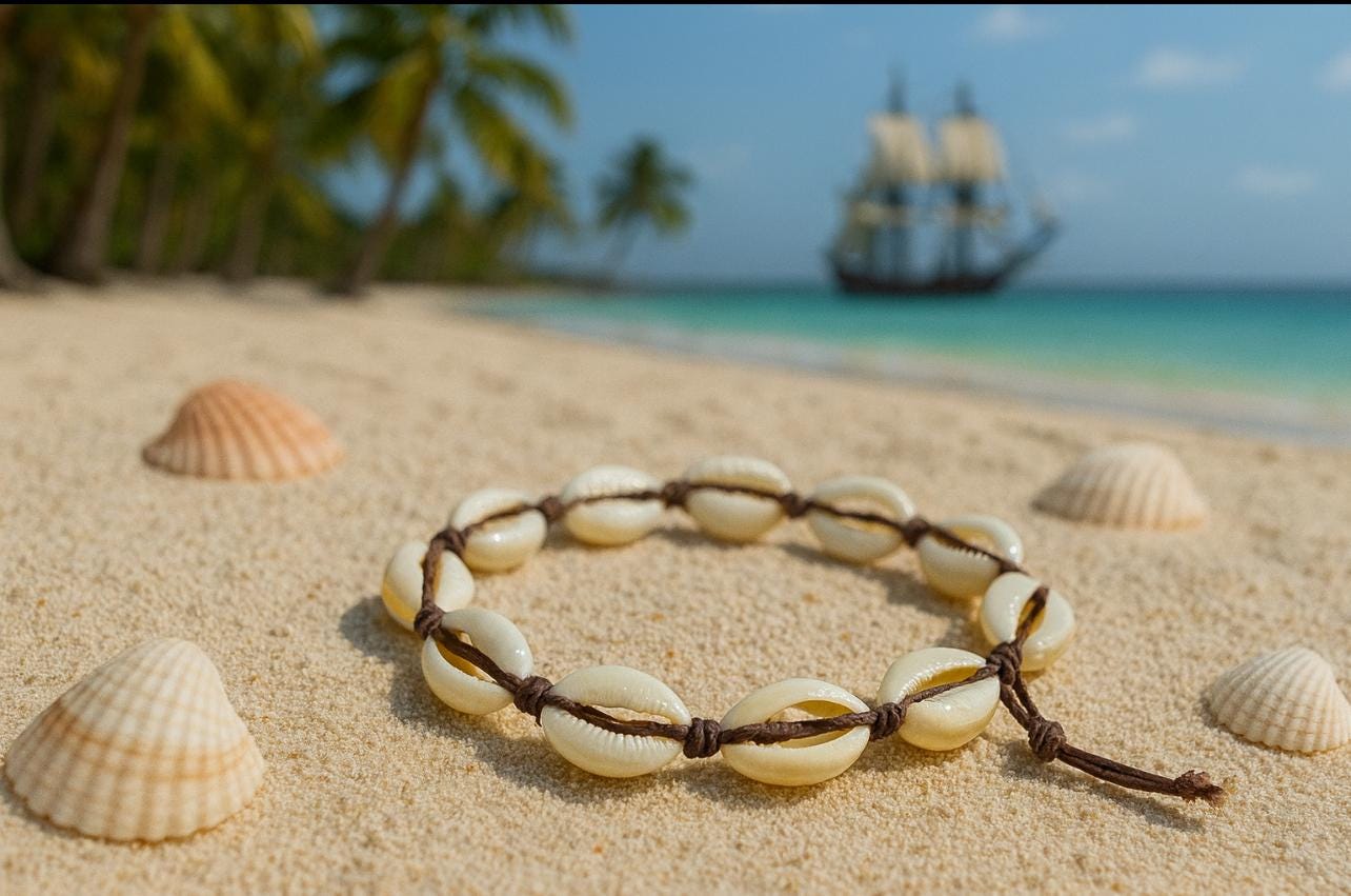 Cowrie Shell Anklet – Handmade Beach Jewelry Gift for Her