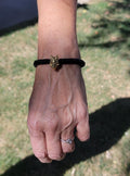 Golden Wolf Head Bracelet