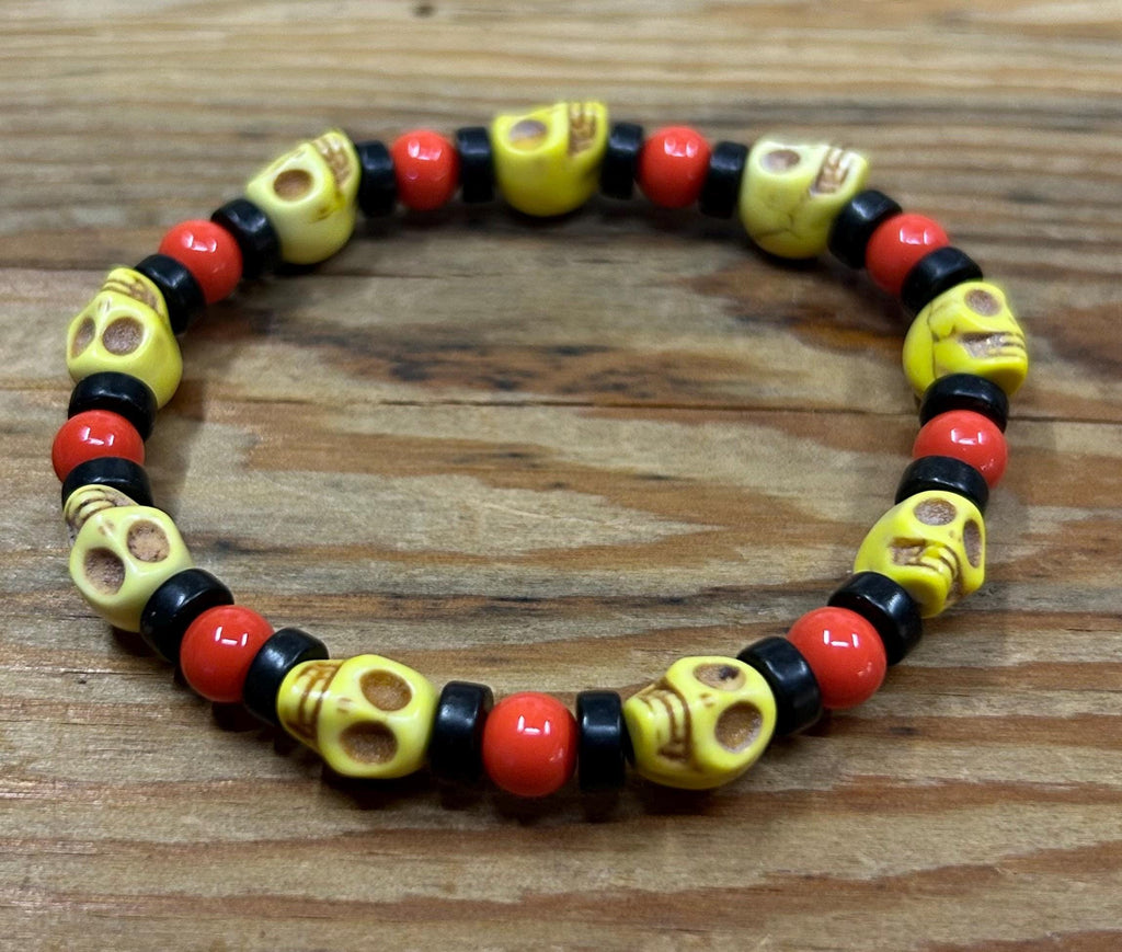 Skull Beaded Bracelet: Pirate Collection