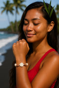 Fan Shell & Heart Beach Bracelet