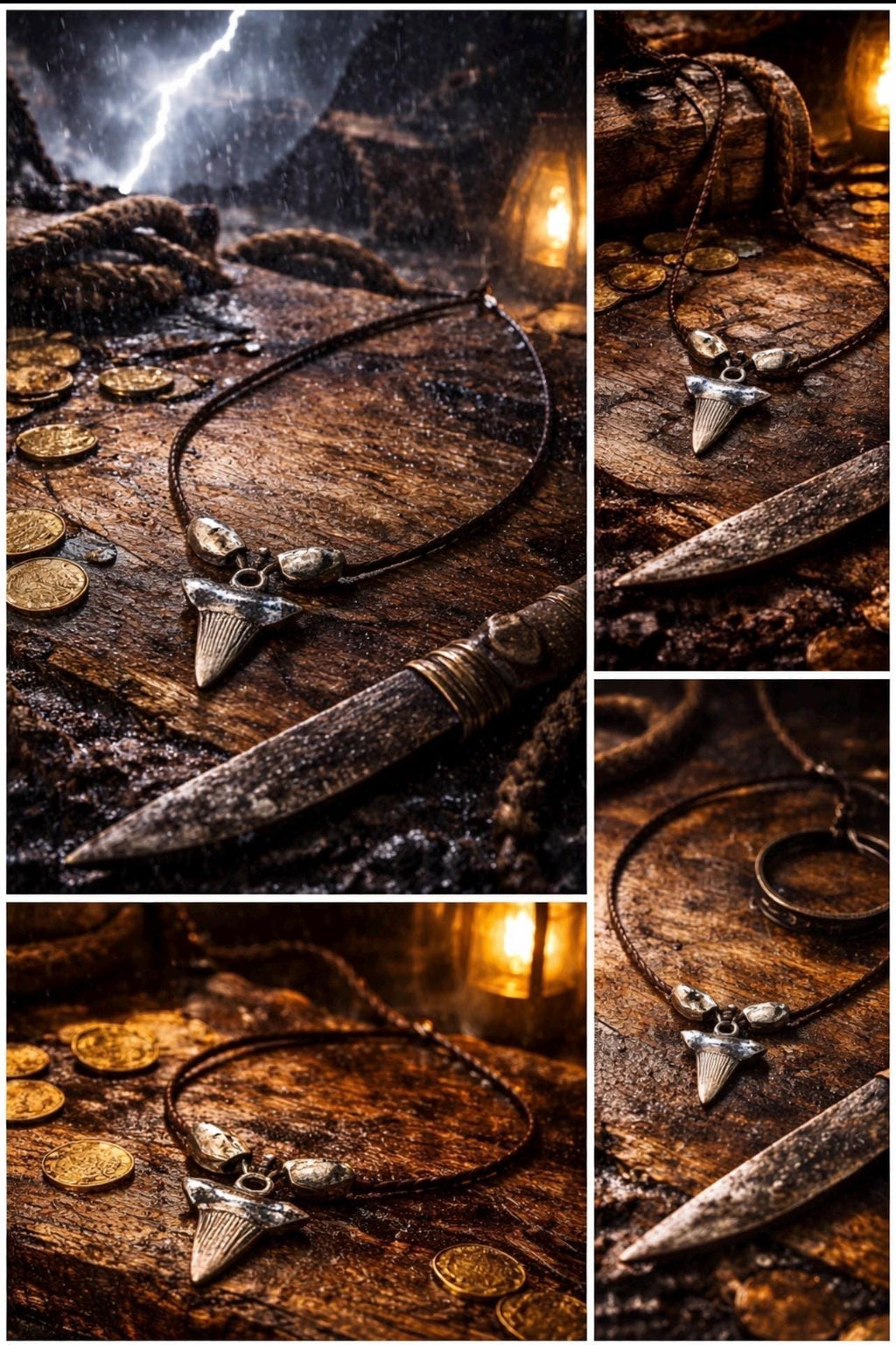 BEACH BLISS - Silver Sharktooth Necklace