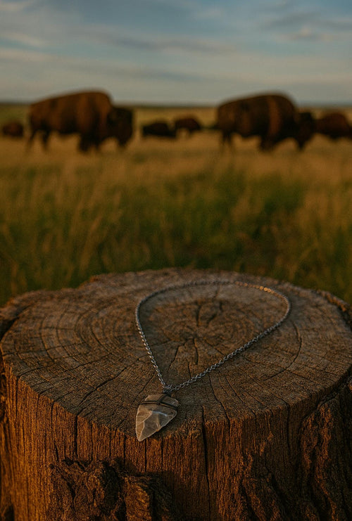 Arrowhead Necklace: Chickasaw Inspired Arrowhead Pendant