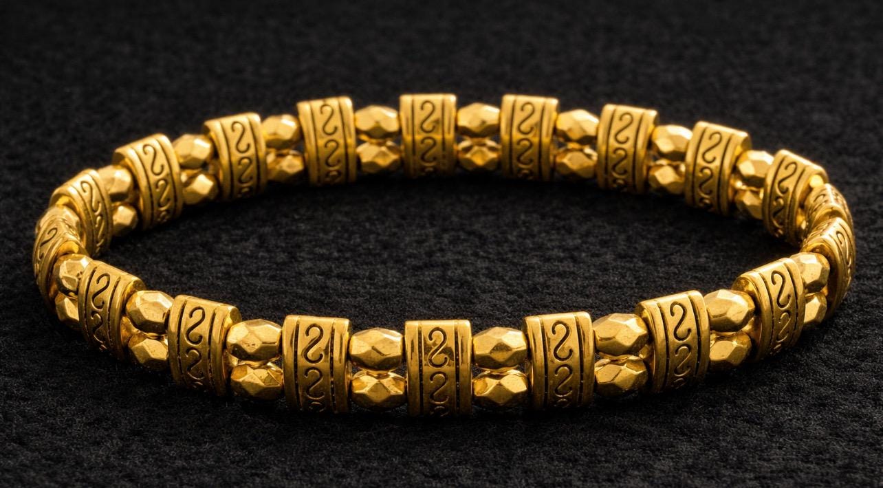 Aztec Gold Bracelet - 2