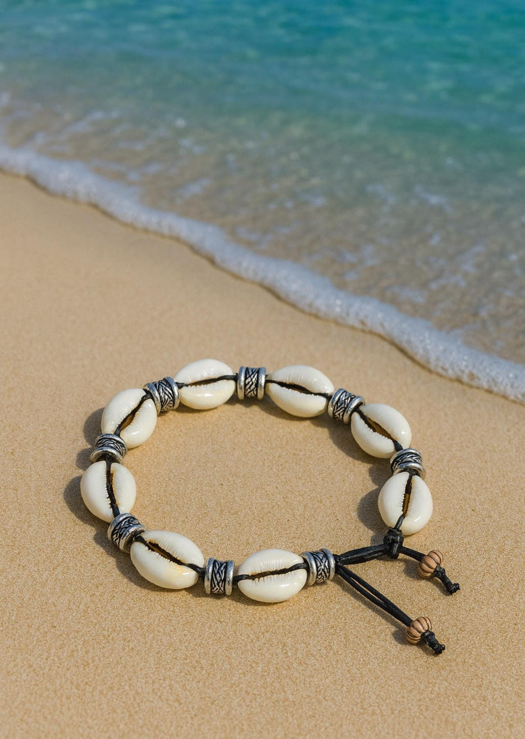 Cowrie Shell Anklet – Handmade Beach Jewelry Gift for Her