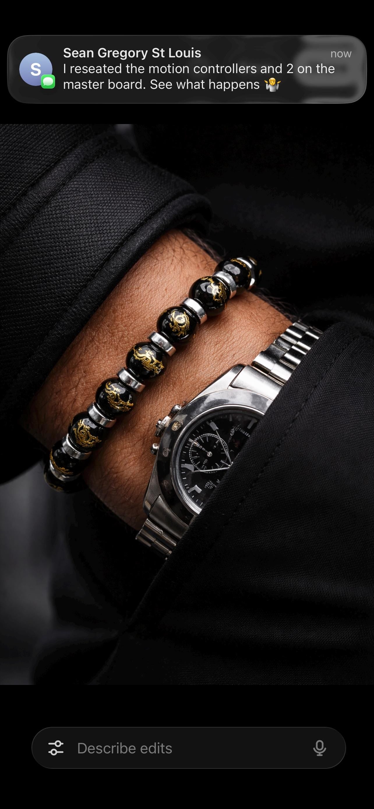 Black Gold Dragon Bracelet – Luxury Pirate Jewelry for Men