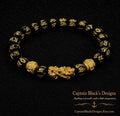 Black Gold Dragon Bracelet – Luxury Pirate Jewelry for Men