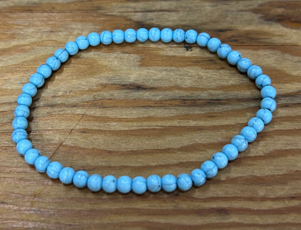 Desert Sky Collection – Turquoise Bead Stretch Bracelet..