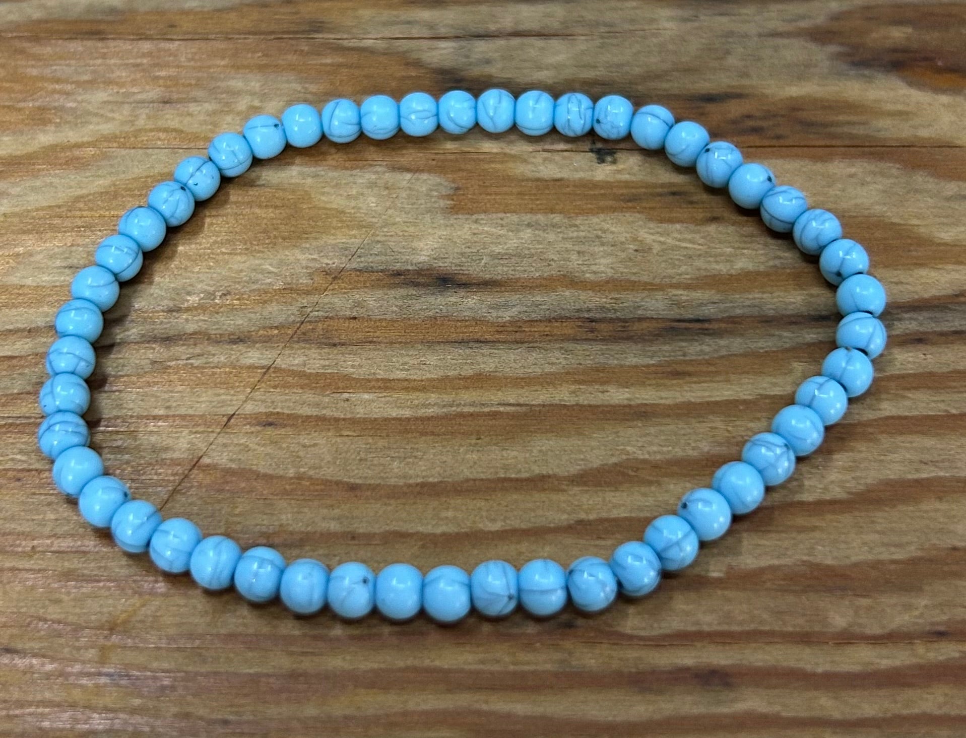 Desert Sky Collection – Turquoise Bead Stretch Bracelet..