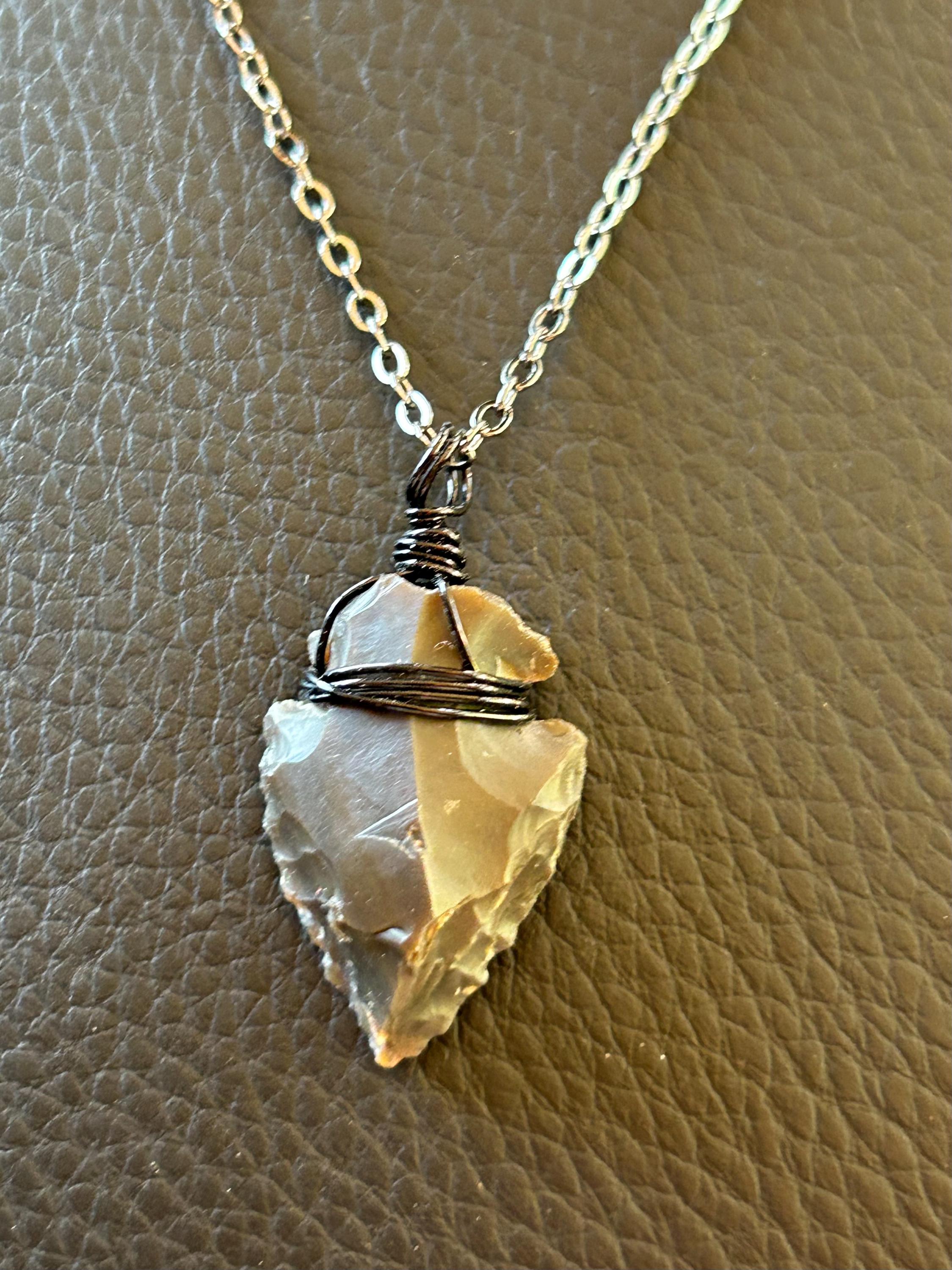 Arrowhead Necklace: Chickasaw Inspired Arrowhead Pendant