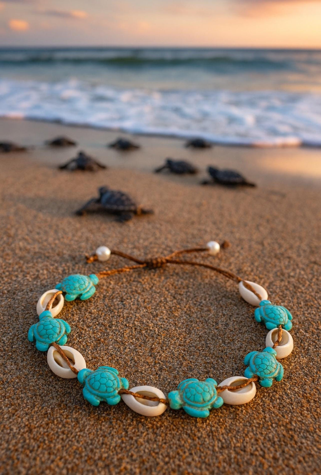 Cowrie Shell Anklet/Bracelet – Handmade Beach Jewelry Gift for Her