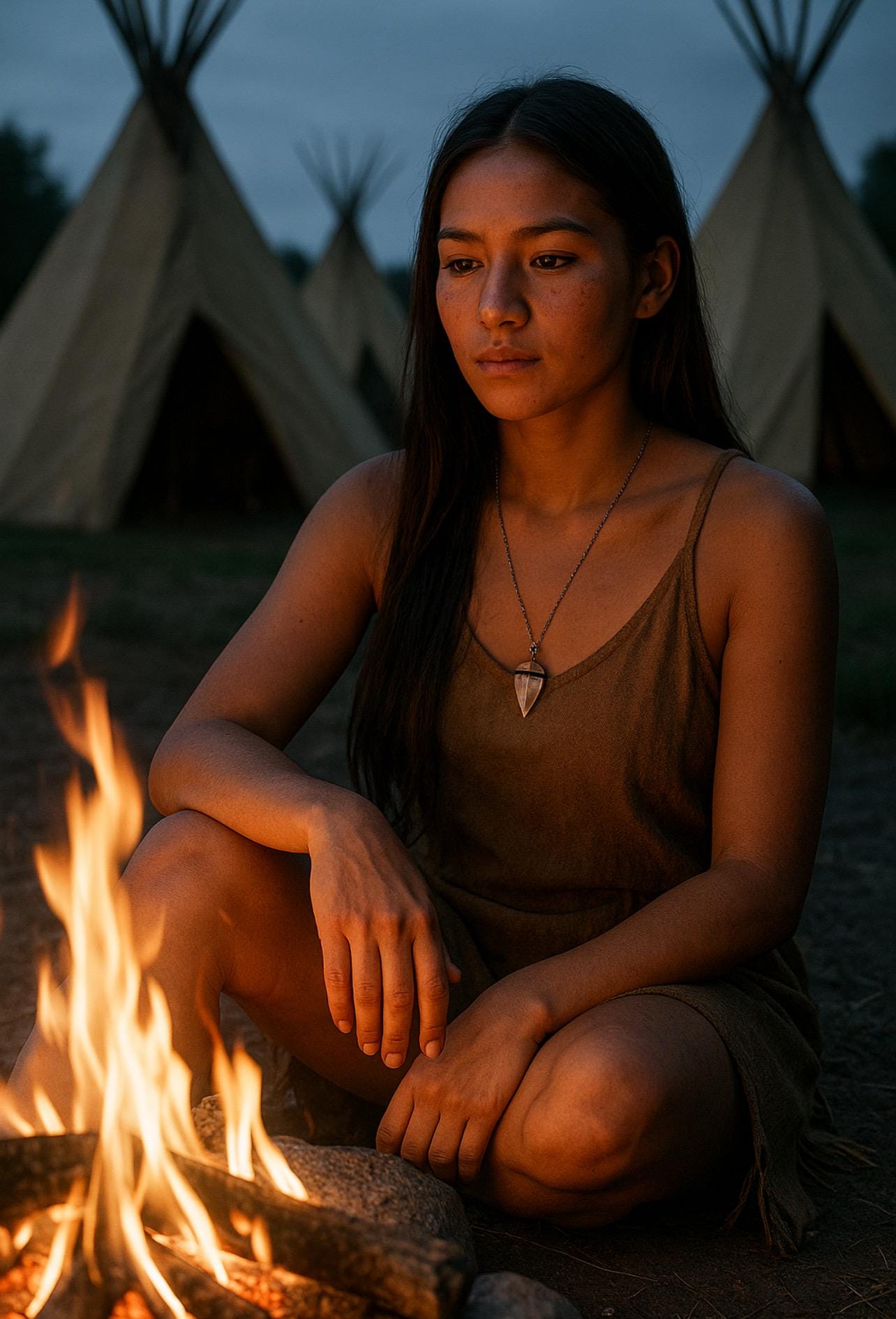 Arrowhead Necklace: Chickasaw Inspired Arrowhead Pendant