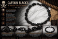 Men's Black Stainless Steel Skull Bracelet: Pirate Chain Jewelry