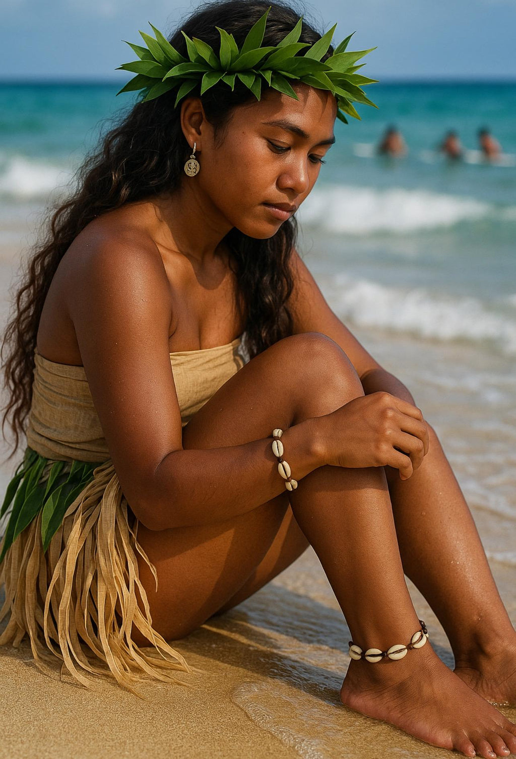 Cowrie Shell Anklet – Handmade Beach Jewelry Gift for Her
