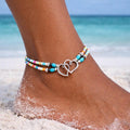 BEACH BLISS - Colorful Shared Heart Anklet