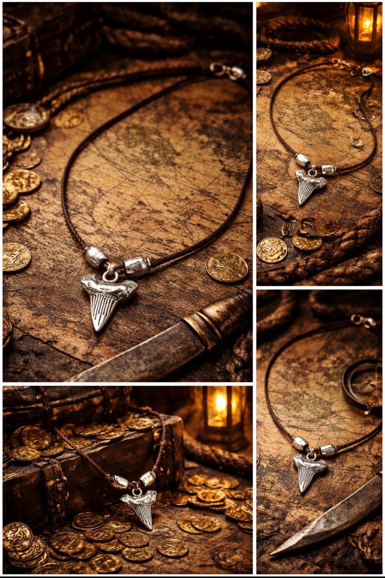 BEACH BLISS - Silver Sharktooth Necklace